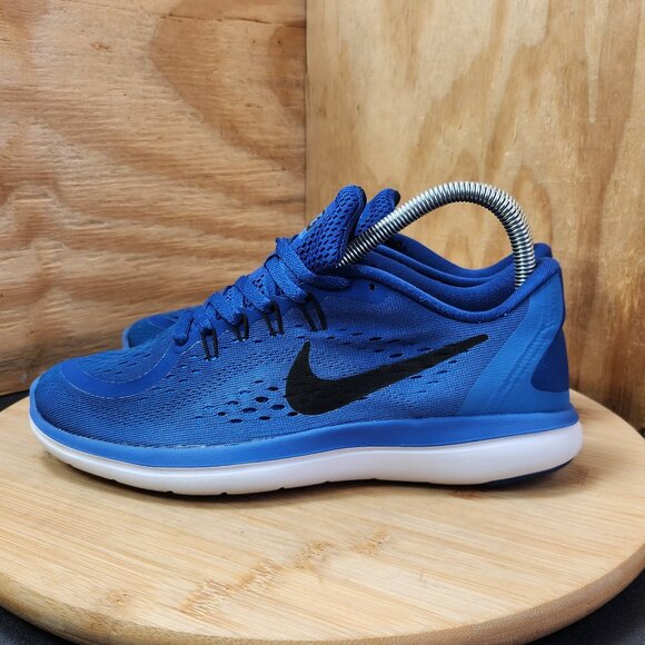 Nike Flex RN 2017 Womens Blue Running Shoes Sneakers Size 7.5 - Picture 4 of 9